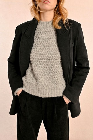 Manteau en laine - Noir - Molly Bracken