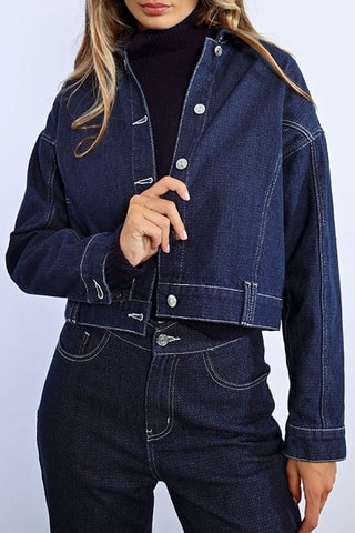 Veste en jean - Bleu foncé - Lili Sidonio