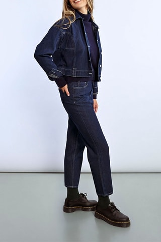 Veste en jean - Bleu foncé - Lili Sidonio