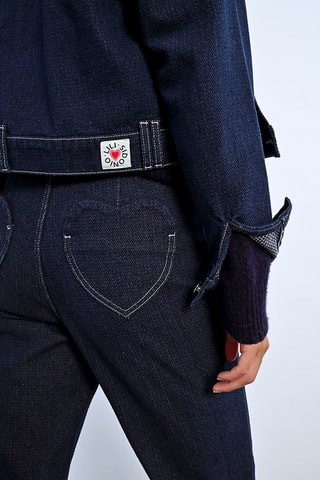 Veste en jean - Bleu foncé - Lili Sidonio