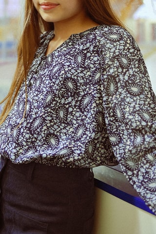 Blouse - Bleu - Molly Girl