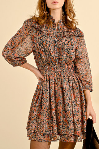 Robe patineuse - Marron - Molly Bracken