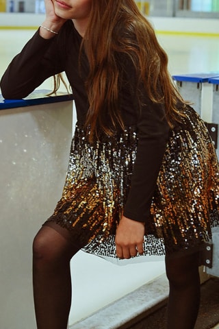 Robe trompe-l'œil - Noir - Molly Girl