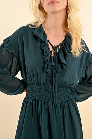 Robe patineuse - Bleu canard - Molly Bracken