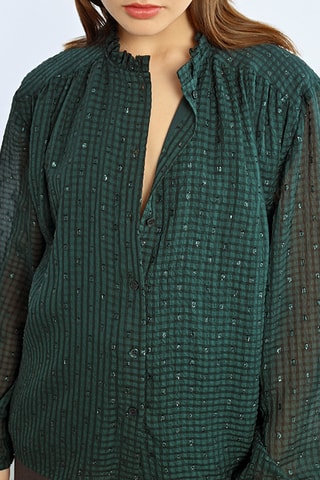 Chemisier - Vert foncé - Lili Sidonio