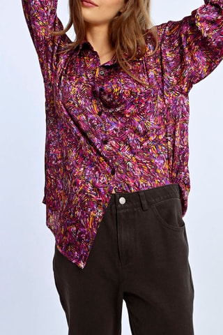 Chemisier - Noir et violet - Lili Sidonio