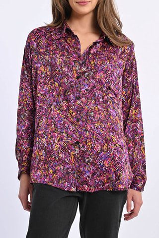 Chemisier - Noir et violet - Lili Sidonio