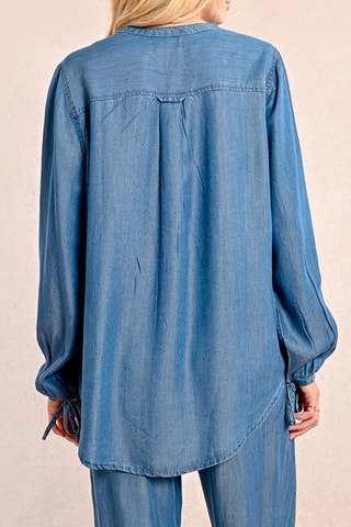 Blouse en jean - Bleu - Molly Bracken