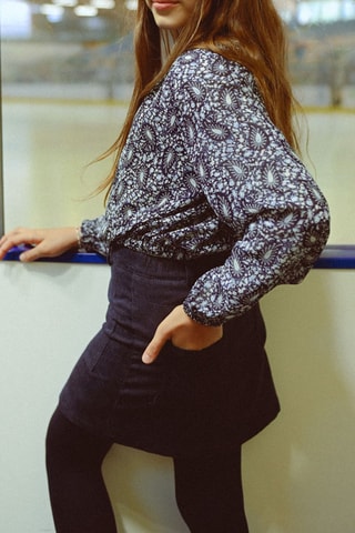 Jupe droite - Bleu foncé - Molly Girl