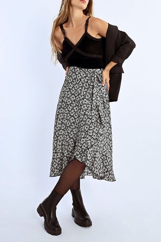 Jupe midi - Noir - Lili Sidonio