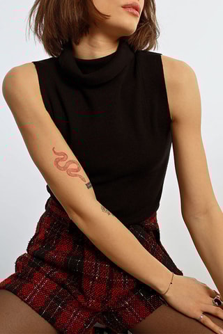 Pull sans manches - Noir - Lili Sidonio