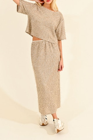 Jupe longue - Beige - Lili Sidonio