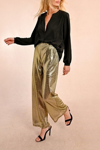 Pantalon palazzo - Doré - Molly Bracken