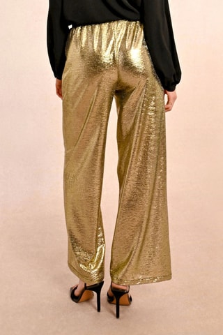 Pantalon palazzo - Doré - Molly Bracken