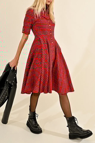 Robe chemise - Rouge - Lili Sidonio