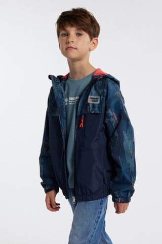 Coupe-vent à capuche - Bleu - Timberland