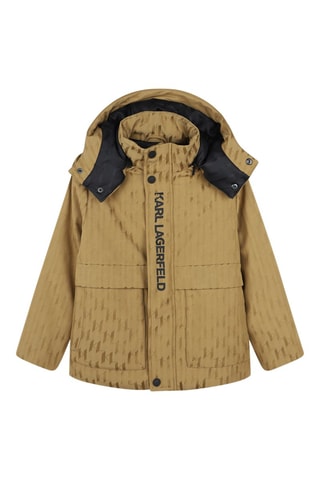 Blouson à capuche - Marron clair - Karl Lagerfeld