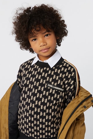 Blouson à capuche - Marron clair - Karl Lagerfeld