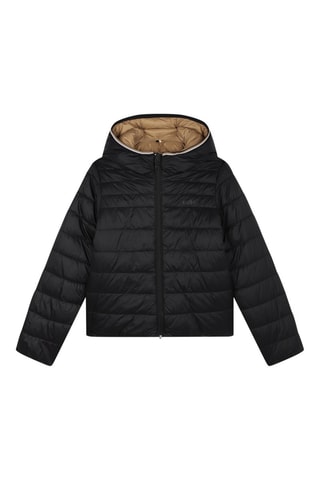 Doudoune réversible à capuche - Noir et marron - Boss