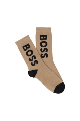3 paires de chaussettes - Marron clair, blanc et noir - Boss