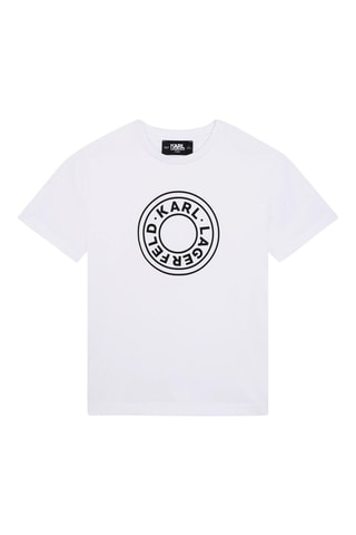 T-shirt en coton biologique - Blanc - Karl Lagerfeld 