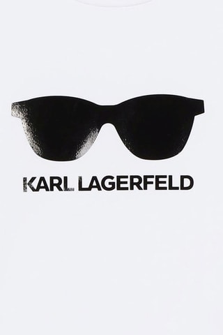 T-shirt en coton biologique - Blanc - Karl Lagerfeld