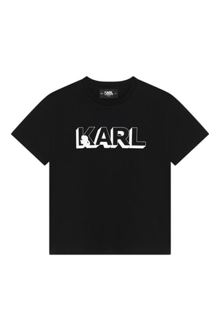 T-shirt en coton biologique - Noir - Karl Lagerfeld