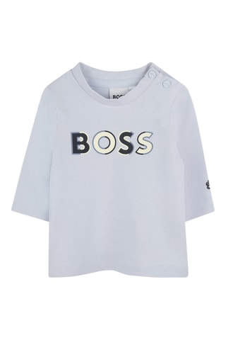 T-shirt en coton biologique - Gris - Boss