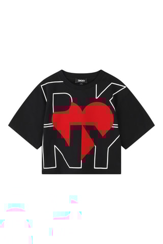 T-shirt en coton biologique - Noir - DKNY