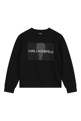 Sweat en coton biologique - Noir - Karl Lagerfeld
