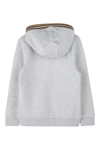 Sweat à capuche - Gris clair chiné - Boss