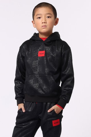 Sweat à capuche - Noir - Hugo