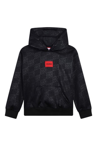 Sweat à capuche - Noir - Hugo