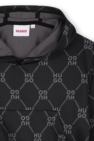 Sweat à capuche - Noir - Hugo