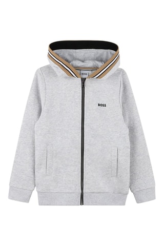 Sweat à capuche et jogging - Gris clair chiné - Boss