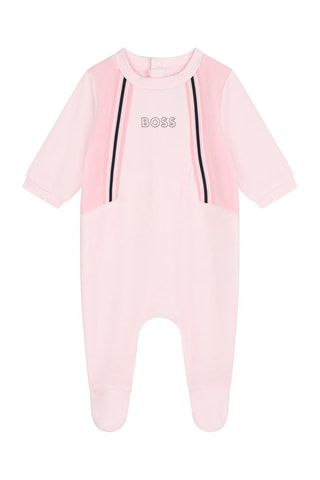 Grenouillère en coton biologique - Rose - Boss