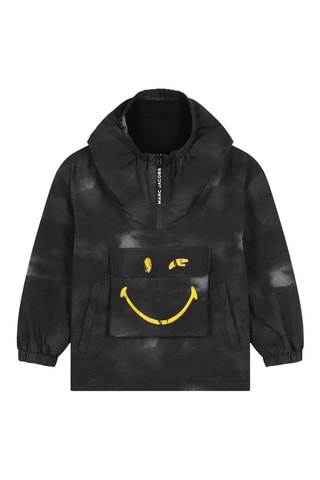 Coupe-vent à capuche SmileyWorld - Noir - Marc Jaobs