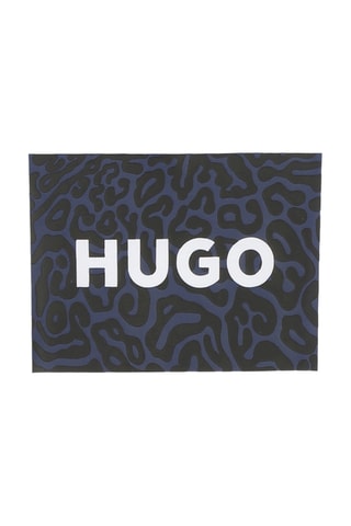 T-shirt oversize - Blanc et bleu marine - Hugo