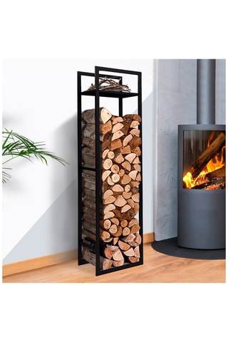 Suporte de lenha com prateleiras - 45 x 30 x 170 cm - 170 cm