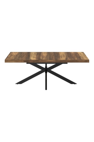 Mesa de refeição extensível Eliza - Imitação madeira e preto