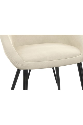 4 cadeiras Dory - Creme e preto