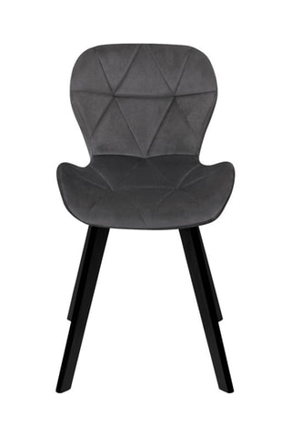 2 cadeiras Daisy - 
Cinzento e preto