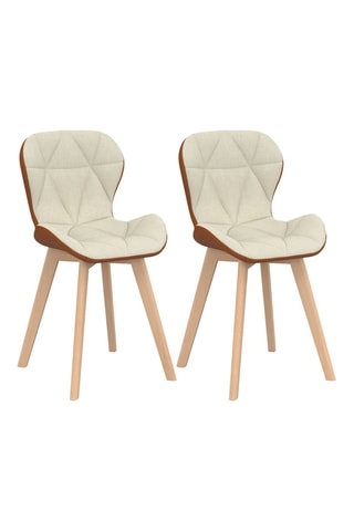 2 cadeiras em madeira Gladys - 50 x 79 x 46 cm