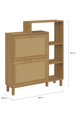 Sapateira Erin 2 batentes - 86,5 x 23,5 x 98,5 cm