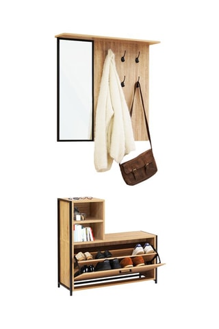 Closet de entrada 2 em 1 Memphis - 80 x 185 x 30