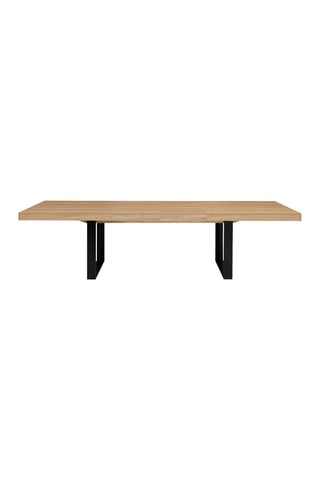 Table extensible Brixton - Imitation bois et noir