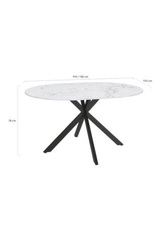 Table à manger - 150 x 110 x 76 cm