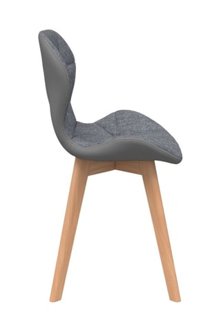 4 chaises en bois et hévéa Gladys - 50 x 48 x 79 cm