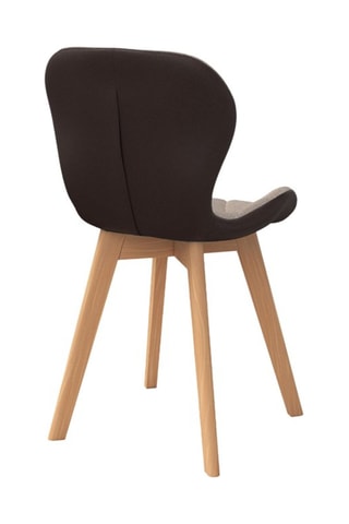 2 chaises Gladys - Structure en bois - Pieds en hévéa - 50 x 48 x 79 cm