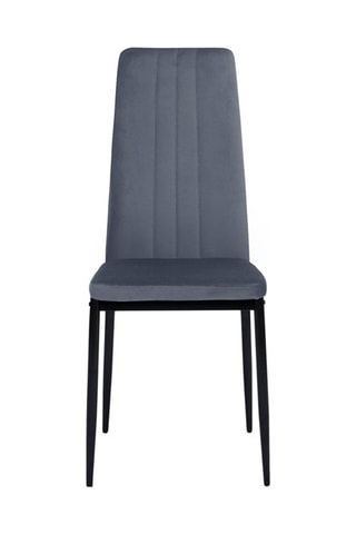 4 chaises Jade - 39 x 96 x 41,5 cm - Revêtement en velours